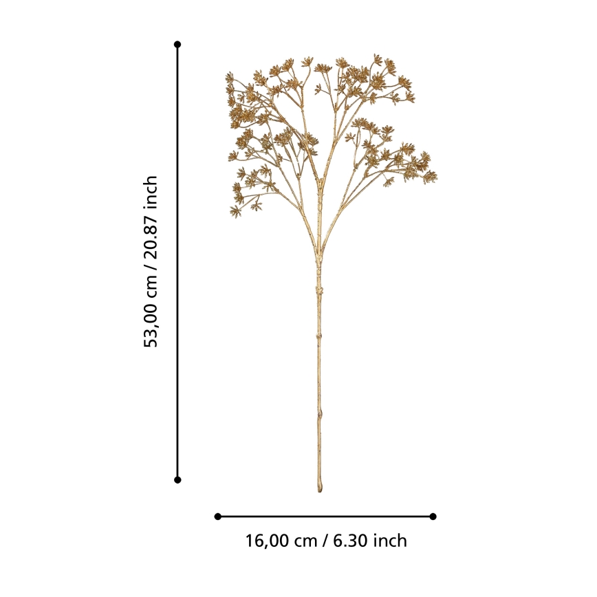 Eglo - Umelý kvet 53 cm zlatá