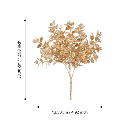 Eglo - Umelý kvet 33 cm zlatá