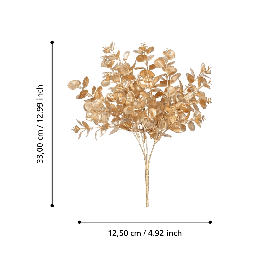 Eglo - Umelý kvet 33 cm zlatá