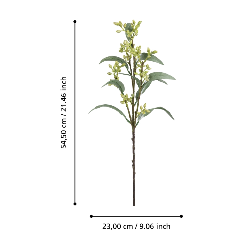 Eglo - Umelý kvet 54,5 cm zelená