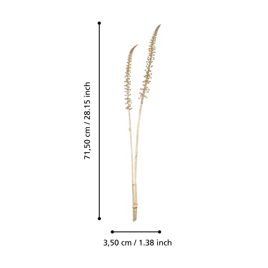 Eglo - Umelý kvet 71,5 cm zlatá