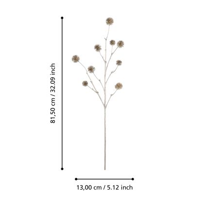 Eglo - Umelý kvet 81,5 cm zlatá