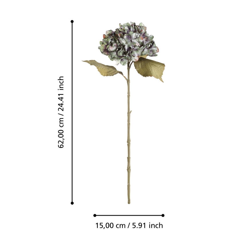 Eglo - Umelý kvet 62 cm zelená