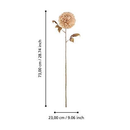 Eglo - Umelý kvet 73 cm béžová