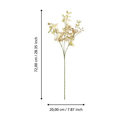 Eglo - Umelý kvet 72 cm zlatá