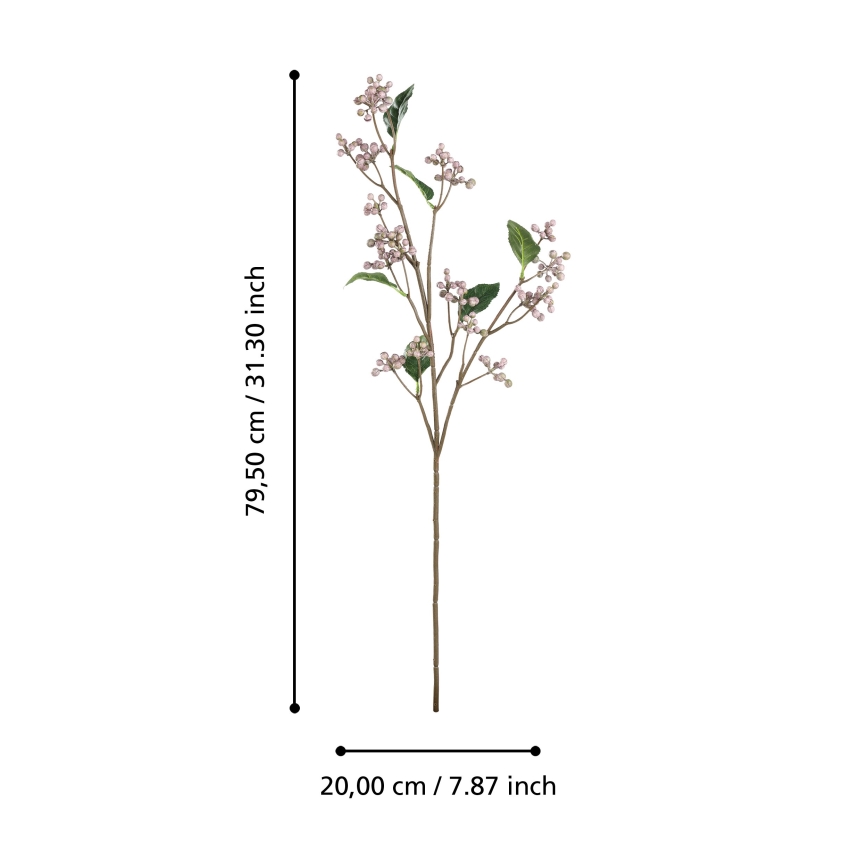 Eglo - Umelý kvet 79,5 cm ružová