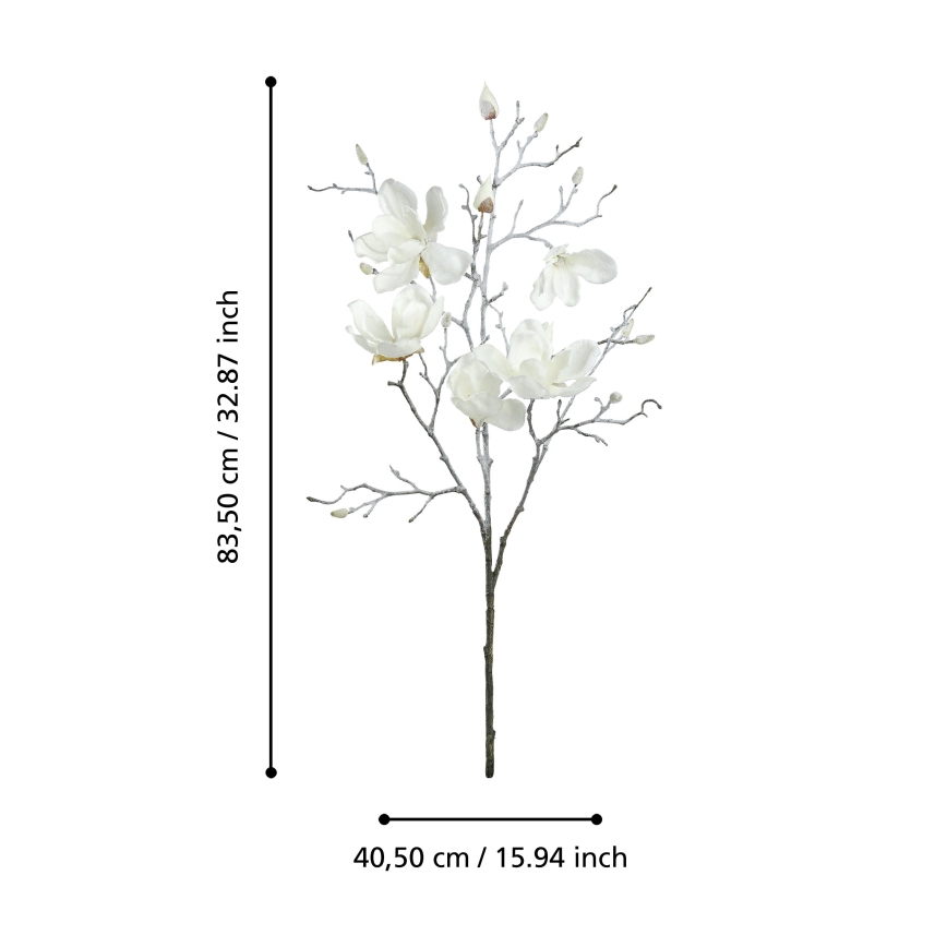 Eglo - Umelý kvet 83,5 cm biela