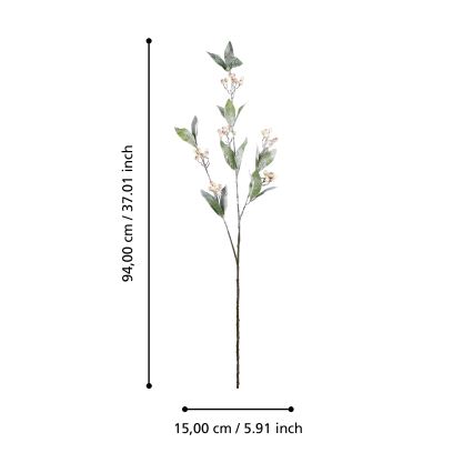 Eglo - Umelý kvet 94 cm krémová/zelená