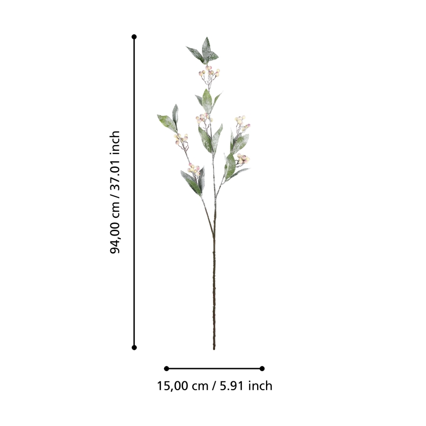 Eglo - Umelý kvet 94 cm krémová/zelená