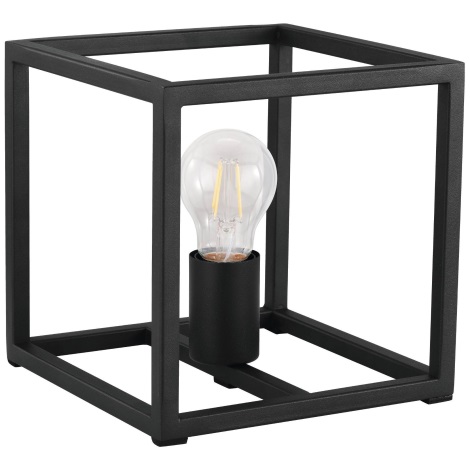 Eglo 43034 - Stolná lampa ELDRICK 1xE27/40W/230V čierna