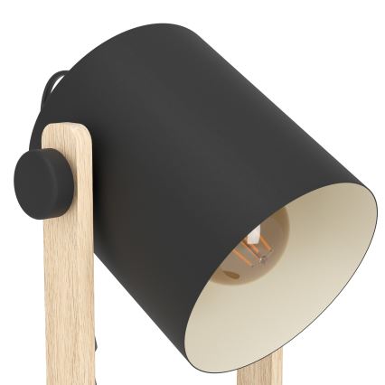 Eglo 43047 - Stolná lampa HORNWOOD 1xE27/28W/230V