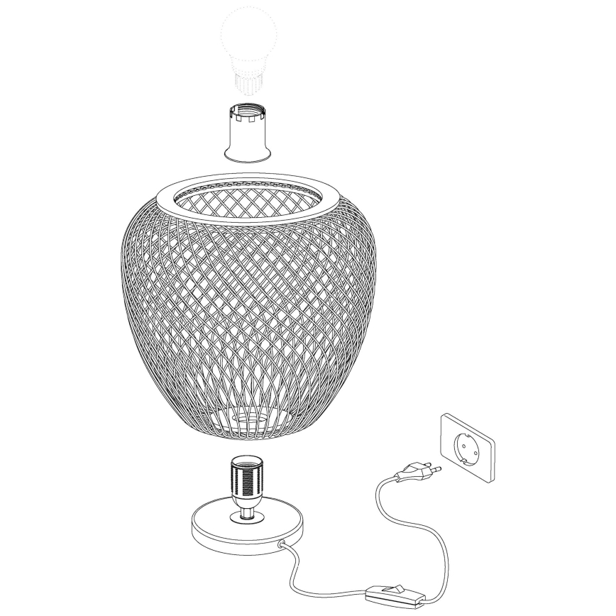 Eglo - Stolná lampa 1xE27/40W/230V