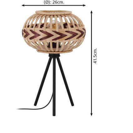 Eglo 43274 - Stolná lampa DONDARRION 1xE27/40W/230V