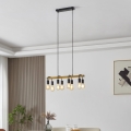 Eglo 43316 - Luster na lane ERRIBERA 8xE27/40W/230V dub/čierna
