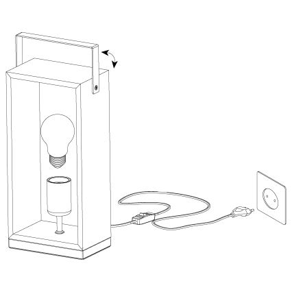 Eglo - Stolná lampa 1xE27/40W/230V