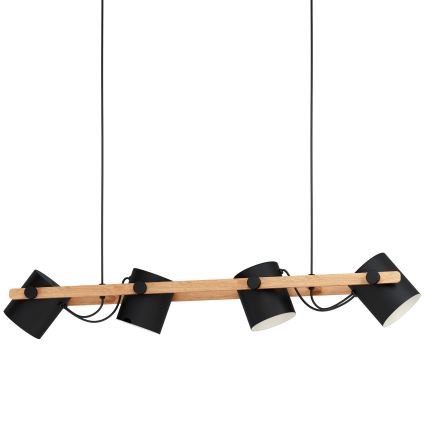 Eglo - Luster na lanku 4xE27/28W/230V