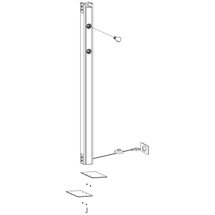 Eglo - Stojacia lampa 4xE27/60W/230V