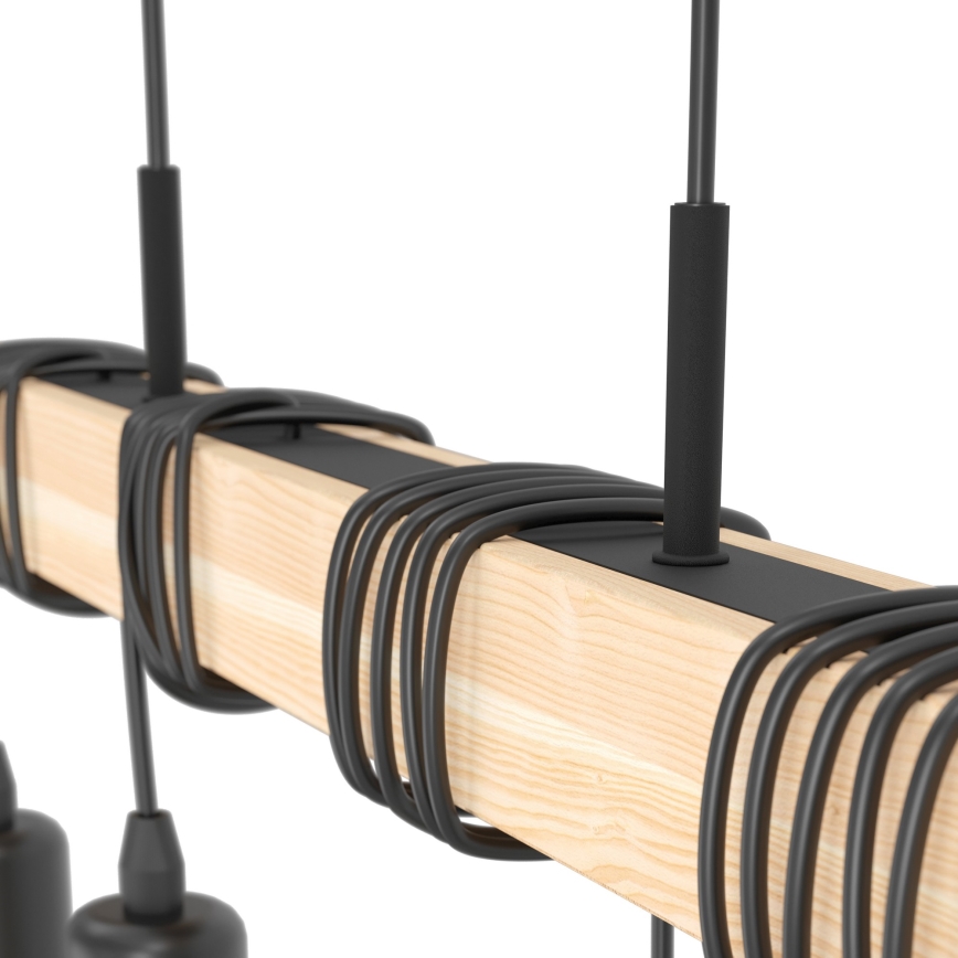 Eglo - Závesný luster s lankom TOWNSHEND 4xE27/60W/230V