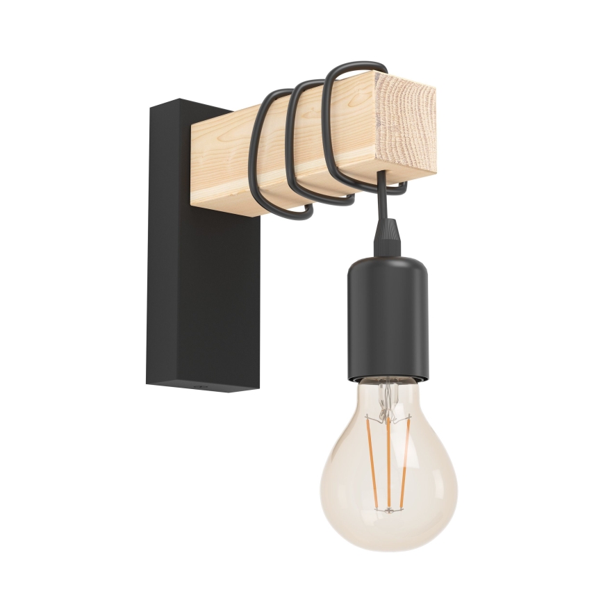 Eglo - Nástenné svietidlo TOWNSHEND 1xE27/10W/230V - FSC certifikované