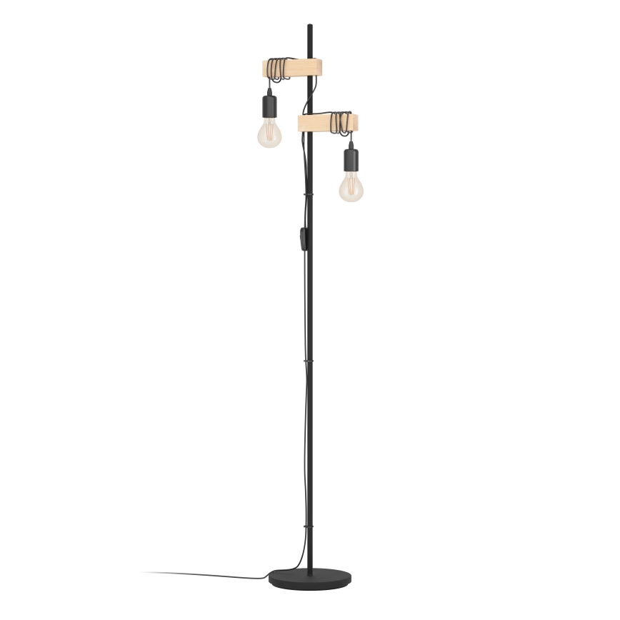 Eglo - Stojacia lampa TOWNSHEND 2xE27/10W/230V - FSC certifikované