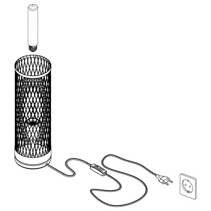 Eglo - Stolná lampa 1xE27/40W/230V