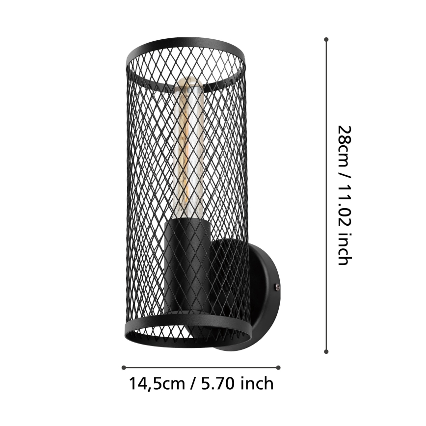 Eglo - Nástenné svietidlo 1xE27/40W/230V