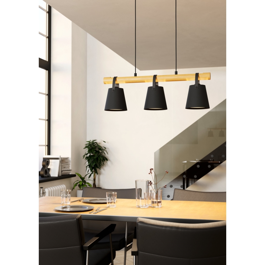 Eglo - Luster na lanku 3xE27/10W/230V