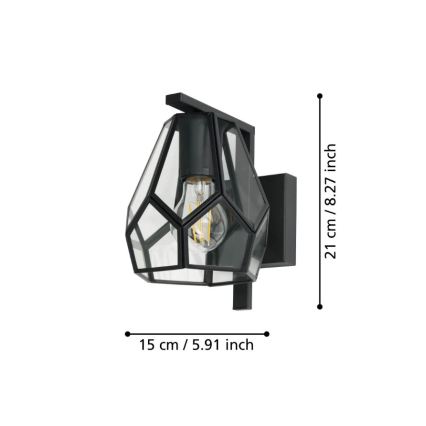 Eglo - Nástenné svietidlo 1xE27/40W/230V