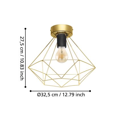 Eglo - Stropné svietidlo 1xE27/60W/230V