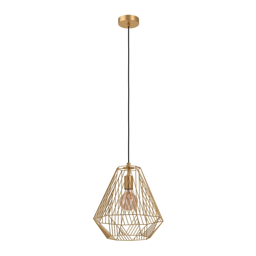 Eglo - Luster na lanku 1xE27/40W/230V zlatá