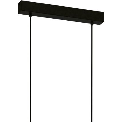 Eglo 43712 - Luster na lanku TOWNSHEND 6xE27/60W/230V čierna