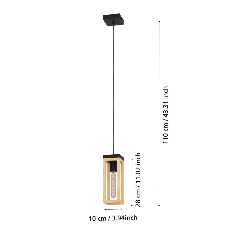 Eglo - Luster na lanku 1xE27/40W/230V