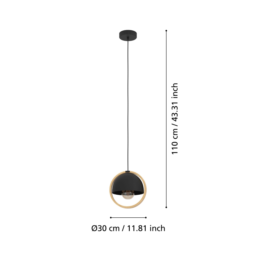 Eglo - Luster na lanku 1xE27/40W/230V