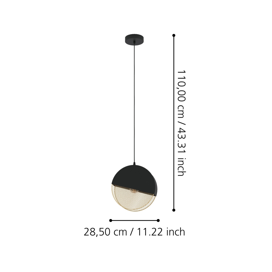 Eglo - Luster na lanku 1xE27/40W/230V