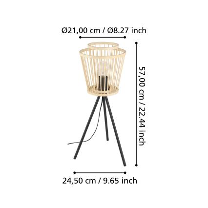 Eglo - Stolná lampa 1xE27/40W/230V