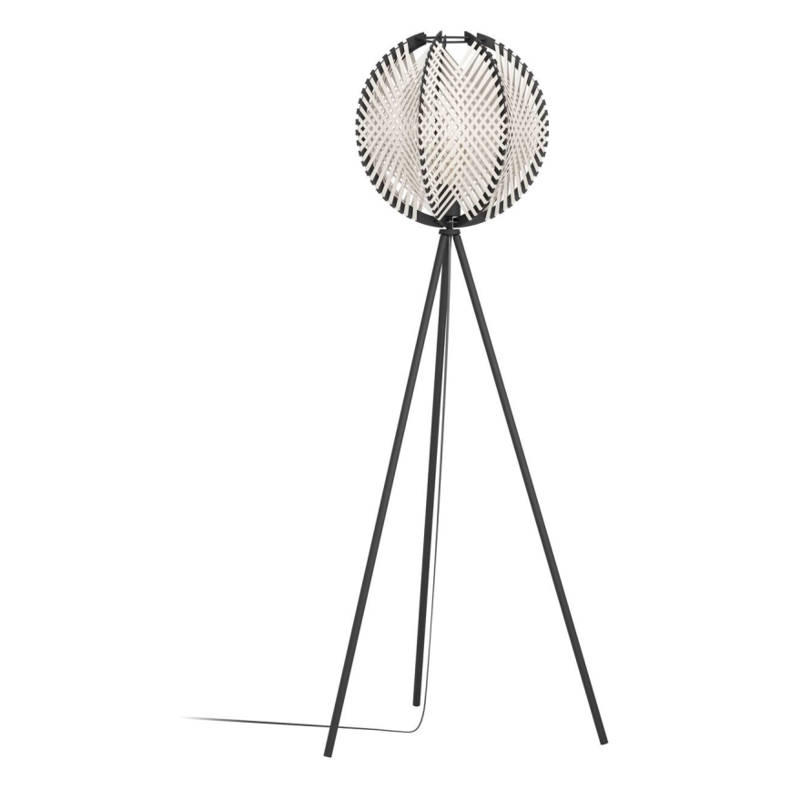 Eglo - Stojacia lampa 1xE27/40W/230V biela/čierna
