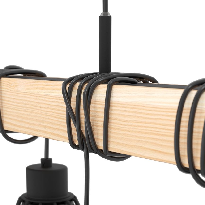 Eglo - Luster na lanku TOWNSHEND 9xE27/60W/230V - FSC certifikované