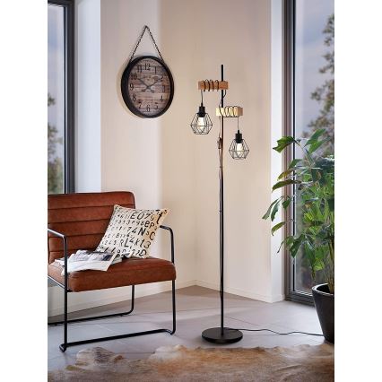 Eglo - Stojacia lampa TOWNSHEND 2xE27/60W/230V