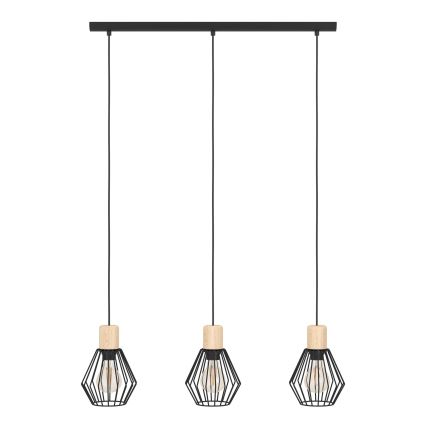 Eglo - Luster na lanku 3xE27/60W/230V - FSC certifikované