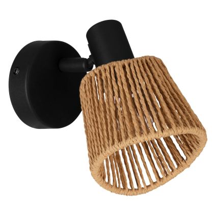 Eglo - Nástenné bodové svietidlo 1xE14/10W/230V čierna/béžová