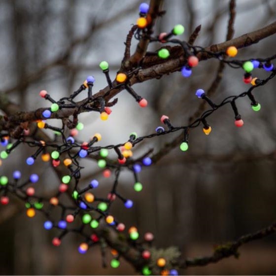 Eglo 472-53 - LED Vonkajšia vianočná reťaz BERRY MINI 700xLED/8 funkcií 14m multicolor IP44