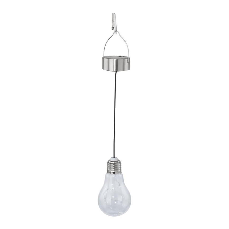 Eglo 48514 - LED Solárne závesné svietidlo LED/0,06W/1,2V 150mAh IP44 lesklý chróm