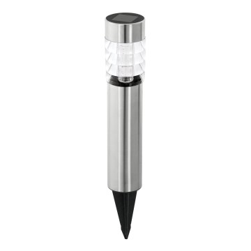 Eglo 48581 - Solárna lampa so senzorom LED/0,06W/1,2V 100 mAh IP44 matný chróm
