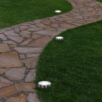 Eglo 48777 - LED solárne svietidlo so senzorom LED/0,07 W/1,2 V 200 mAh matný chróm