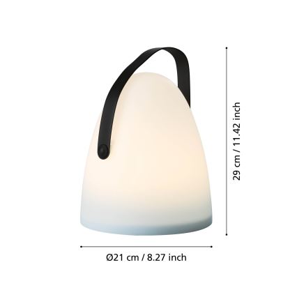 Eglo 48841 - LED Vonkajšia stolná lampa COLLIRADOS LED/3xAA IP44