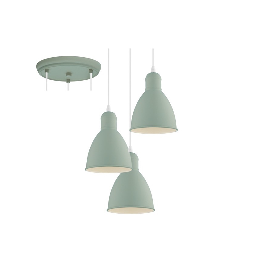 EGLO 49095 - Luster na lanku PRIDDY-P 3xE27/60W/230V