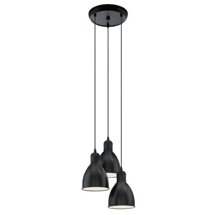 Eglo 49465 - Stropný luster PRIDDY 3xE27/60W/230V