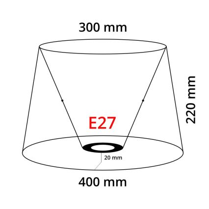 Eglo 49584 - Tienidlo VINTAGE E27 pr.40 cm