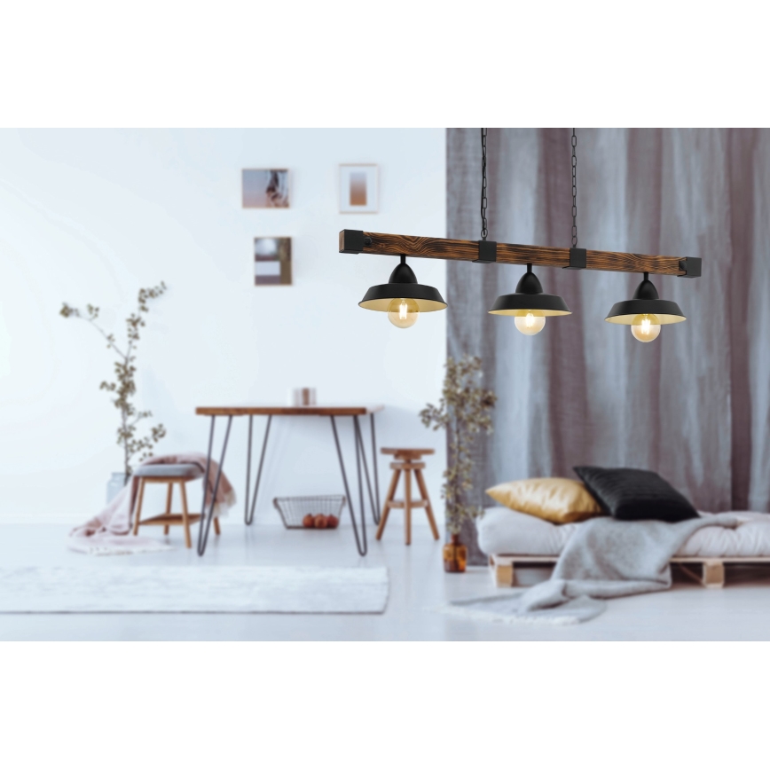 Eglo - Luster na reťazi 3xE27/60W/230V