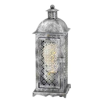 Eglo 54617 - LED Stolná lampa 1xE27/4W/230V 3000K strieborná